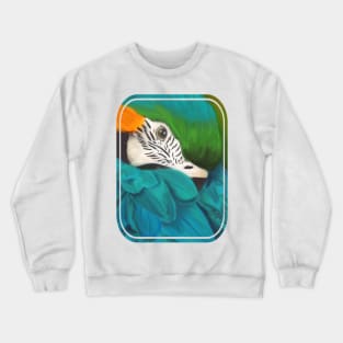 Blue and Gold Macaw Crewneck Sweatshirt